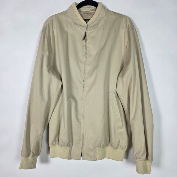 Ermenegildo Zegna 100% Cotton NWT Mens XL Long Sleeve Full Zip Bomber Jacket - Picture 1 of 9